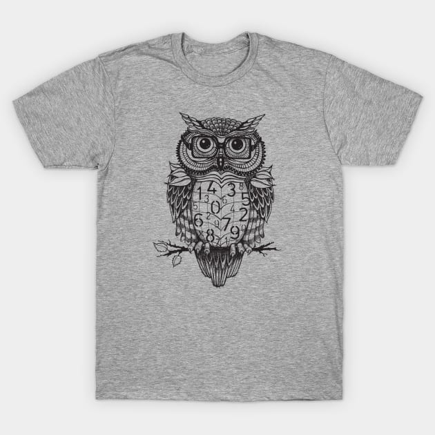 Owl sketch T-Shirt by stylecomfy